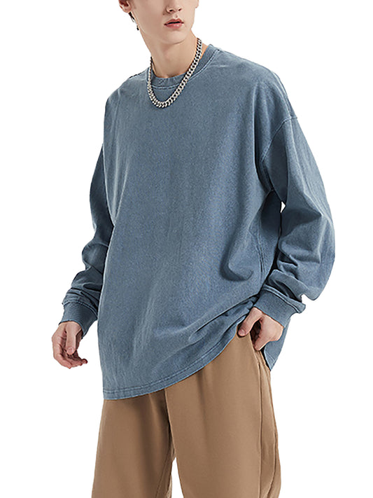 Enzyme Washed Long Sleeve T-shirt